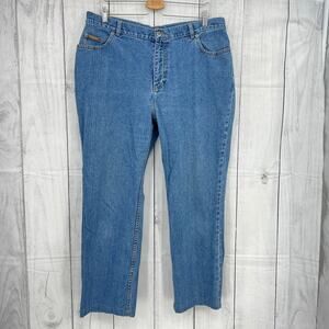 Caslon Plus Size 16W Medium Wash High Rise Slim Leg Jeans Hemmed Inseam